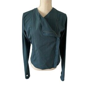 Under Armour‎ Asymmetrical Full Zip Jacket All Seasons Running Thumb Holes Sz S